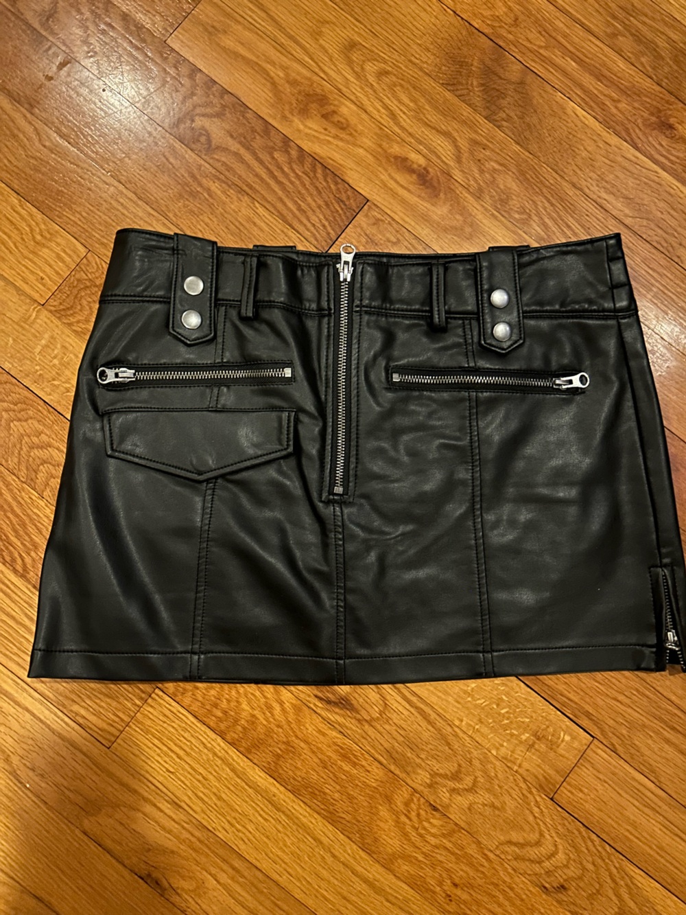 Free People Vegan leather mini Skirt